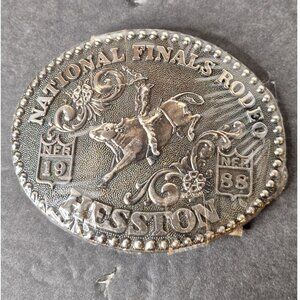 1988 HESSTON National Finals  Rodeo Belt Buckle NOS NEW